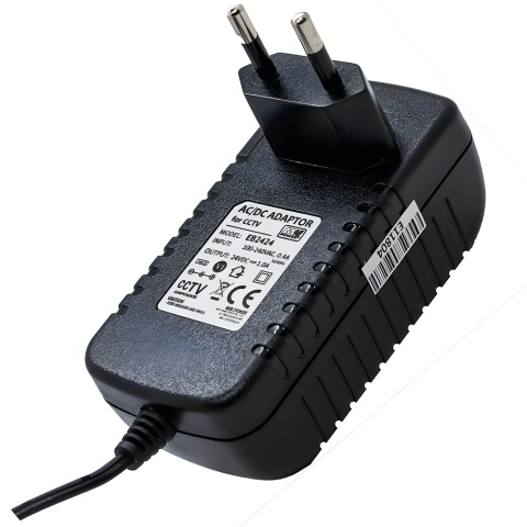 Zasilacz wtyczkowy 24V 24W 1A impulsowy sieciowy do taśm LED EB2424