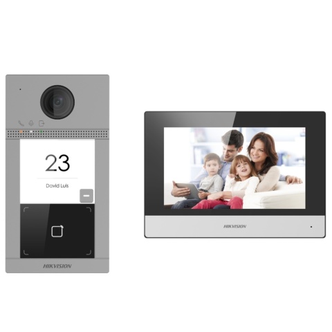 Zestaw wideodomofonu Hikvision DS-KIS604-S(C)