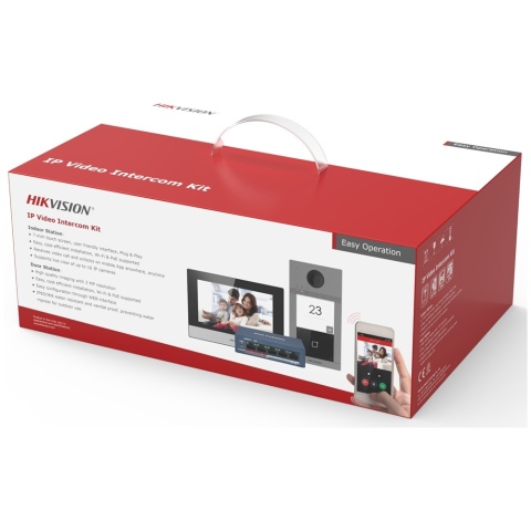 Zestaw wideodomofonu Hikvision DS-KIS604-S(C)