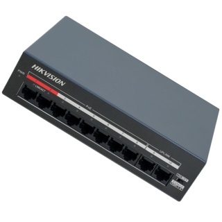 Switch POE x8 portów zasilacz do kamer Hikvision przełącznik DS-XS10-P