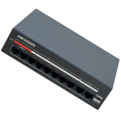 Switch POE x8 portów zasilacz do kamer Hikvision przełącznik DS-XS10-P