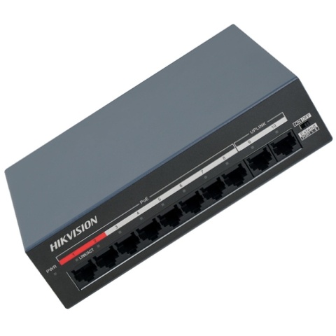 Switch POE x8 portów zasilacz do kamer Hikvision przełącznik DS-XS10-P